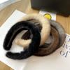 Face Show Small Red Hairy Headband Mink Fur Headband Female Winter Hairband Fashion Plush Hair Accessories
