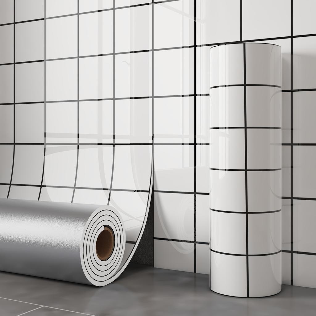 Waterproof Bathroom Wall Panels, Self-Adhesive Marble Tile Sticker, Moisture-Proof Easy Install