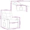 VidaXL Fauteuil Inclinable, Chaise de Relaxation avec Dossier, Siège avec Accoudoirs, Fauteuil TV de Salon, Moderne, 3206605