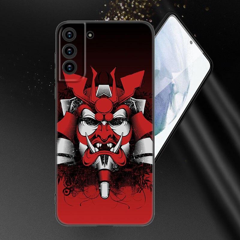 Модный чехол для телефона Samurai Demon для Samsung Galaxy S20 S21 FE S22 Ultra S10 Lite S10E S9 S8 Plus S7 Edge, мягкий черный чехол из ТПУ