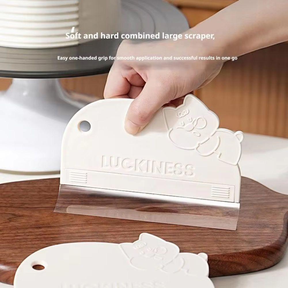 4Pcs/Set Transparent Cake Cream Scraper Flexible Baking Decorating Tool for Layer Cake Decorating