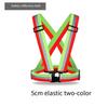 High Vis Reflective Safety Vest Strap Elastic Outdoor Running Cycling Reflective Belt With Customized Logo Support