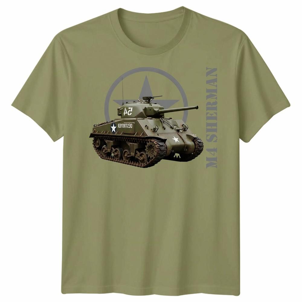 M4 Sherunisex Tank Unisex T Shirt Military Ww2 D Day Historical Vehicle Tee