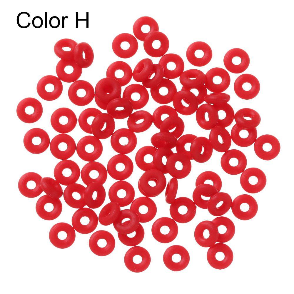 End Tackle Accessory Bracelet Bead Fixed Flat Round Matt Rubber Stopper Tippet Rig Ring O Ring