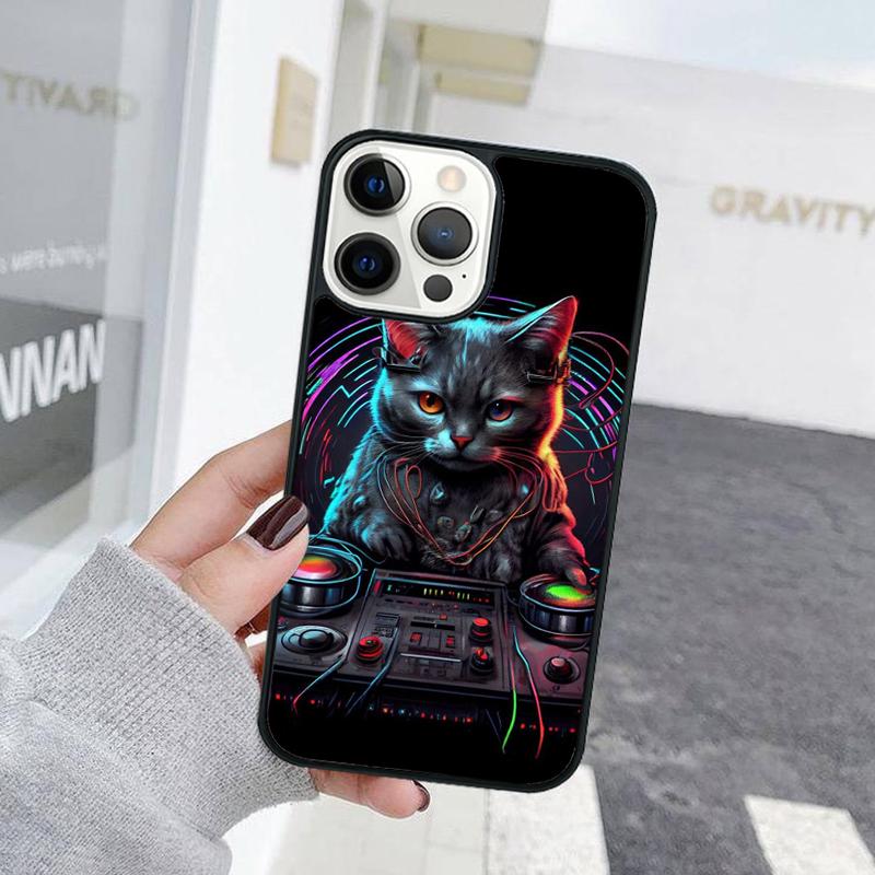 Забавный Милый Кот Животное Чехол для Телефона Для iPhone 17 Air 15 16 Чехол 11 13 14 Pro Max 12 Plus Max Fundas