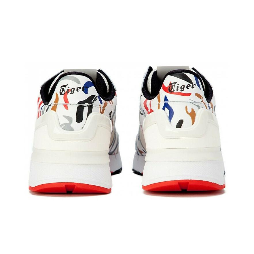 ONITSUKA TIGER Rebilac Амортизирующие Прочные Нескользящие Низкие Кроссовки Мужские кроссовки Белый Красный Синий 1183B860-100