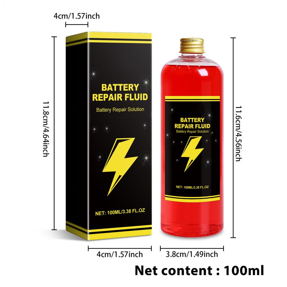 100ml Electric Vehicle Car Battery Repair Fluid - Battery Restore Liquid Cleanse Maintenance Solution To Enhance Performance