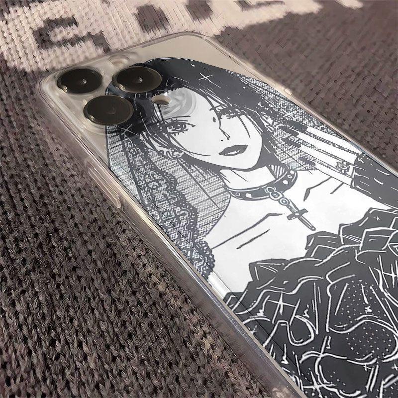 Прозрачный чехол для телефона с изображением Манга Невесты для iPhone 17 16 15 14 13 12 11 16E Серии Pro Max Plus Двухслойная защита