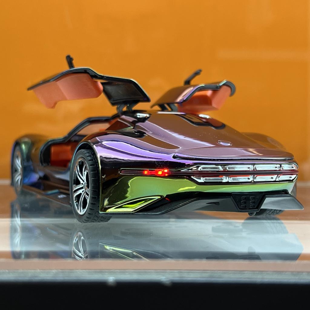 1:24 Mercedes Benz AMG Vision GT Суперкар Литой Металлический Модель Автомобиля Звук Свет Детская Игрушка Мини Автомобиль День Рождения Мальчик