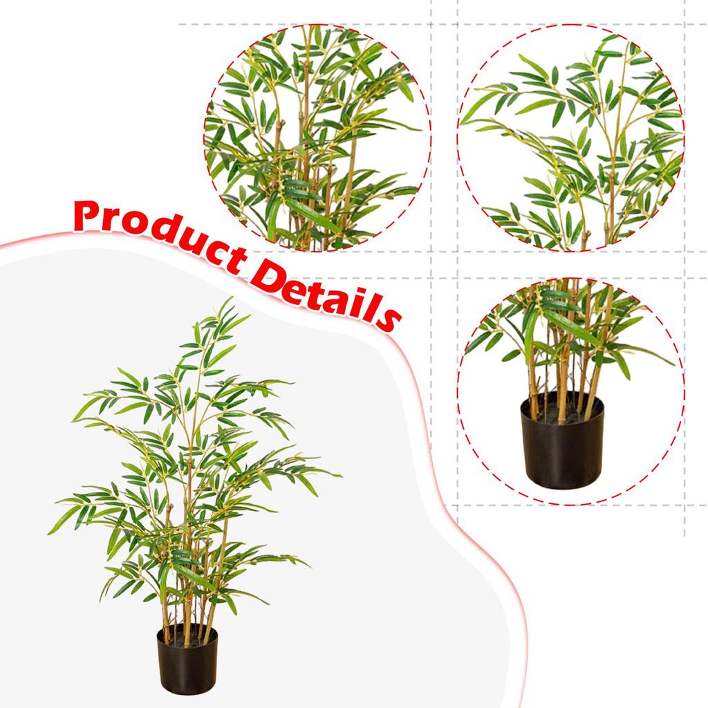 Искусственное бамбуковое дерево Искусственное дерево для гостиной, рабочего стола, для использования в помещении и на улице