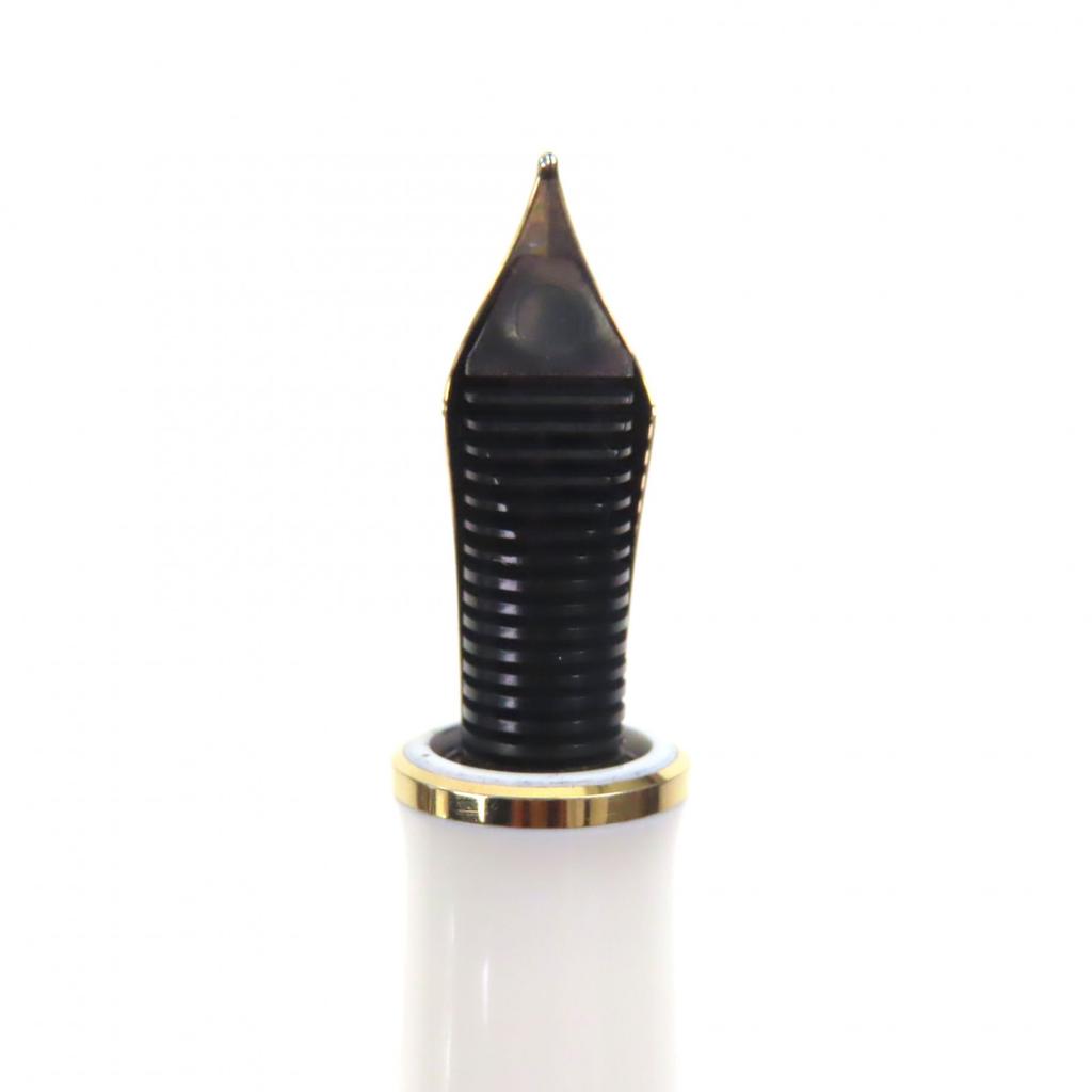 Excellent PERIKAN fountain pen Souverene M400 White tortoise 14K mens Used