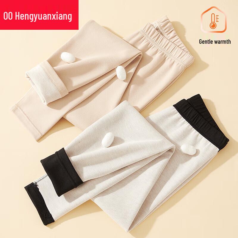 Hengyuanxiang Women's Thermal Leggings with Cashmere & Silk Blend