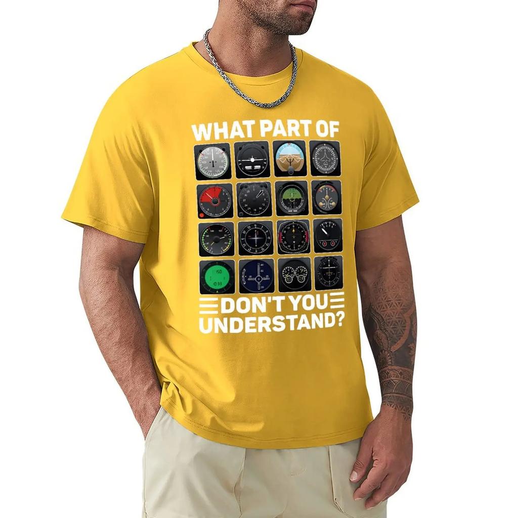 Авиакомпания Самолет Самолет Пилот Инструменты Инструменты Футболки Графический Хлопок Уличная одежда Короткий рукав Подарки на День Рождения Футболка Мужская