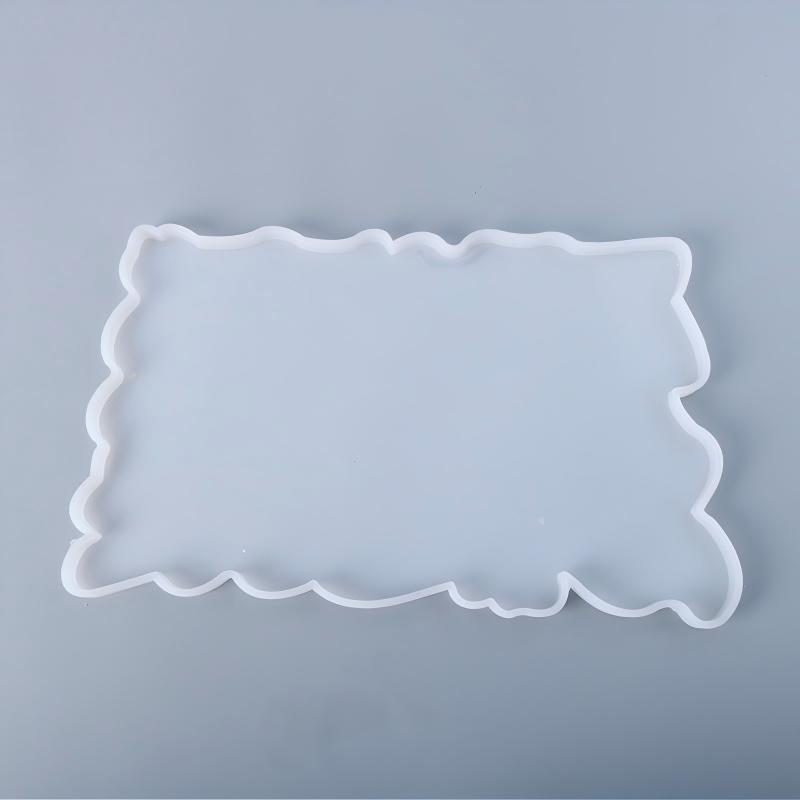 Поднос Силиконовая Форма для Эпоксидной Смолы DIY Большой Прямоугольник Чайная Тарелка Подставка для Кружки Форма из Смолы Для Домашнего Декора Изготовления Поделок Художественные Принадлежности