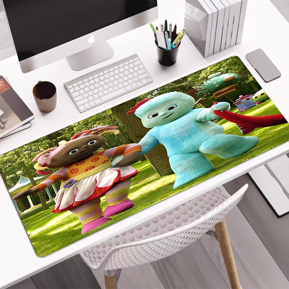 In the Night Garden Theme Mouse Pad, Non Slip Rubber Base, Multifunctional Office & Home Decor, Perfect for Workspace Personalization.