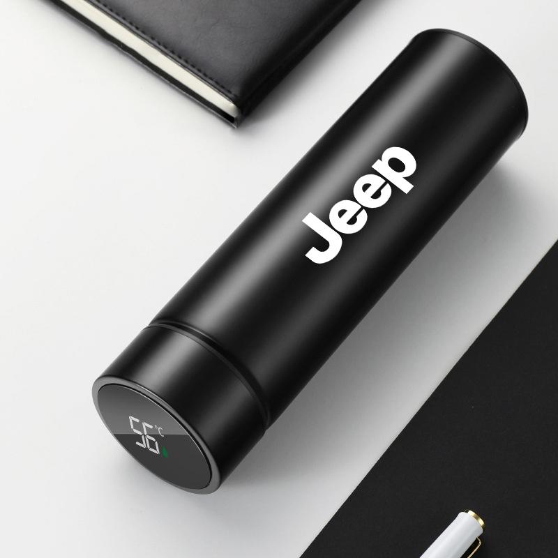 CROAHV1 500ml Thermos Mug Stainless Steel Insulated Cup For Jeep Renegade Wagoneer Avenger Recon Wrangler JK Gladiator Compass Grand