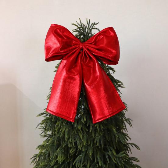 Christmas Bow Decoration Velvet Tree Topper Bow for Christmas Tree Wreath Home Room Wall Backdrop Decor