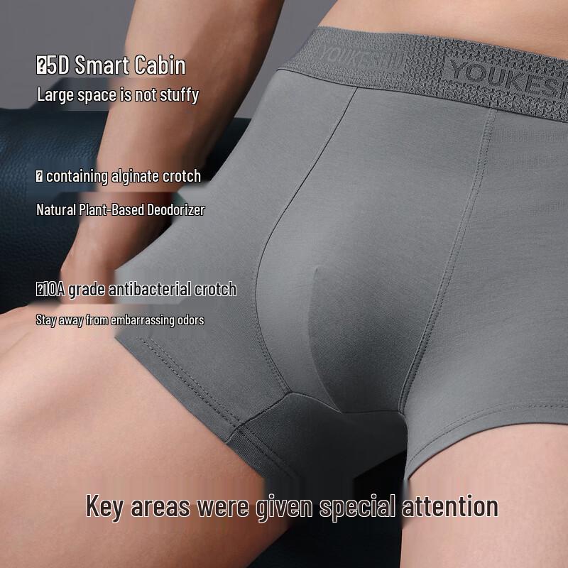 Мужские антибактериальные хлопковые боксеры-брифы Youkeshu 10A