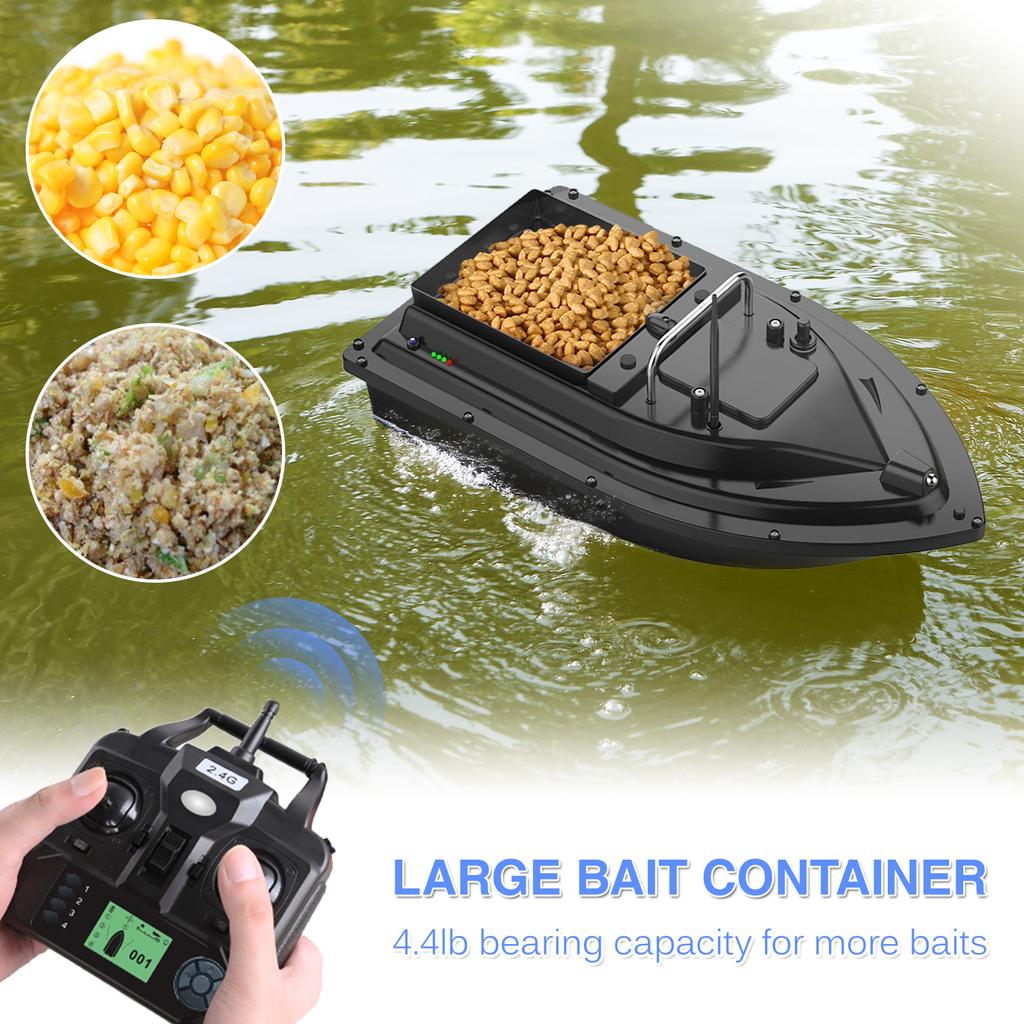 GPS Fishing Bait Boat with Large Bait Container Automatic Bait Boat with 400-500M Remote Range