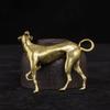 Brass Dog Desk Loyal Solid Ornaments Vintage Copper Animal Miniatures Figurines Decorations Gifts Home Decor Crafts Accessories