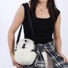 New Casual Women's Shoulder Bag Portable Solid Color Coin Purse Multifunctional Nylon Crossbody Bag