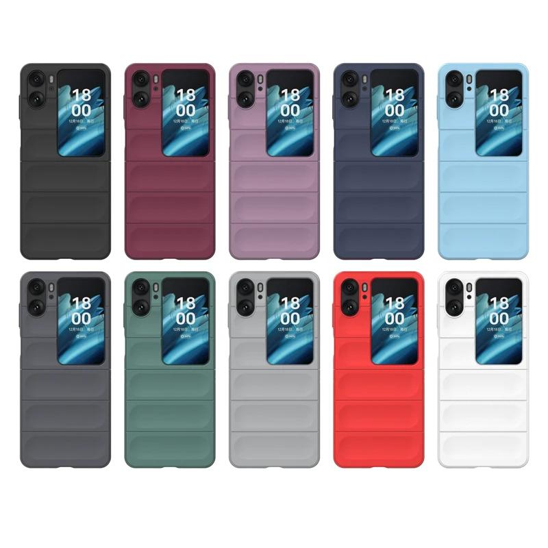Чехол для OPPO Find N2 Flip 5G Global Back Cover Phone Case Liquid Silicone Anti Fall Shockproof Armor Find N2 Cases Funda Coque