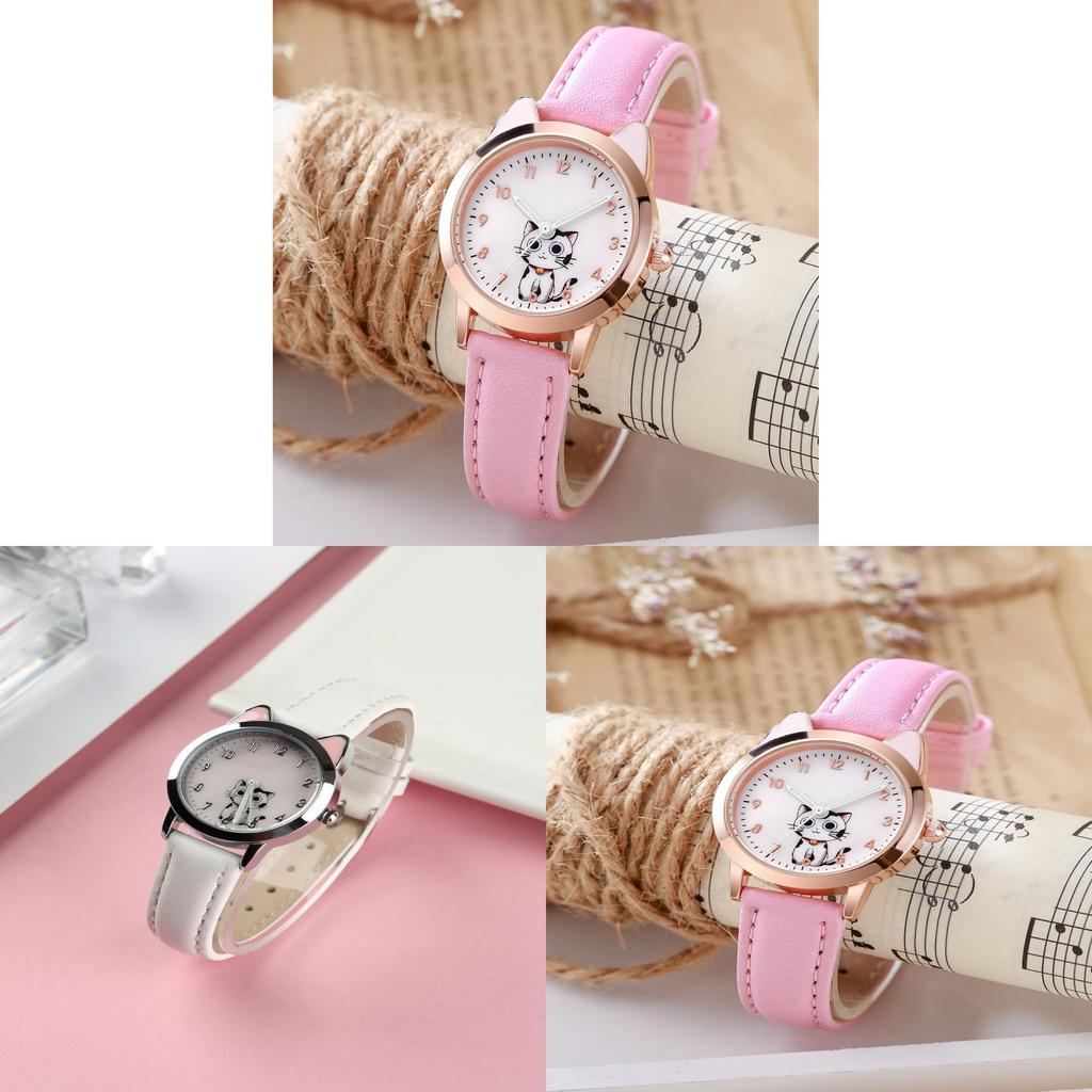 Cute Cartoon Quartz Watch With Calendar And World Time For Students And Professionals