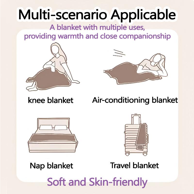 1pc Snug Gang Character Poster Blanket, Lightweight and Durable Print Blanket, Perfect for Home, Couch, Bed, Picnic, Travel, Office