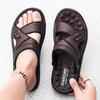 Summer Men Sandals Open Toe Flat Mens Casual Shoes Outdoor Walking Sandals for Men Beach Shoes Men Slippers