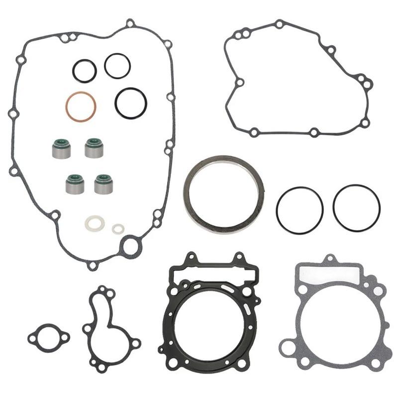 Top & Bottom End Complete Engine Gasket Kit Compatible with Kawasaki KLX450R KX450F 2009-2015 Dirt Bike Engine Seal Replacement