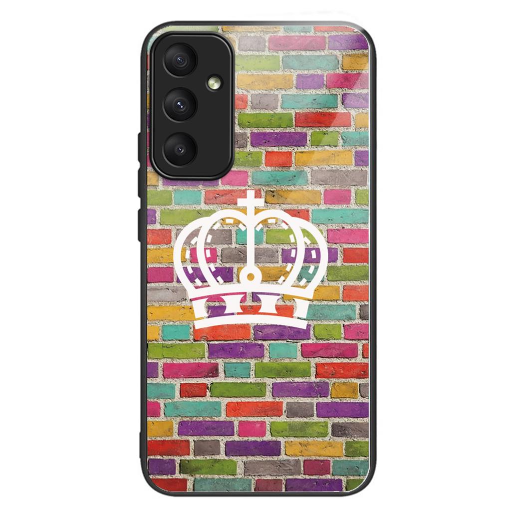 Для Samsung Galaxy A55 5G чехол для телефона закаленное стекло задняя крышка с узором дизайн