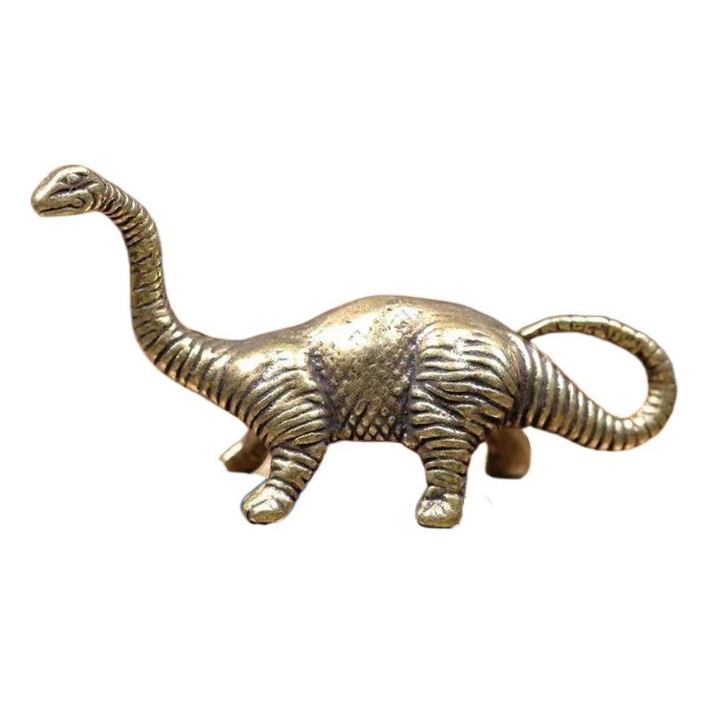 Vintage Dinosaur Statue Zinc Zinc Alloy Children Dinosaur Toy Lucky Dinosaur Miniatures Decoration Crafts