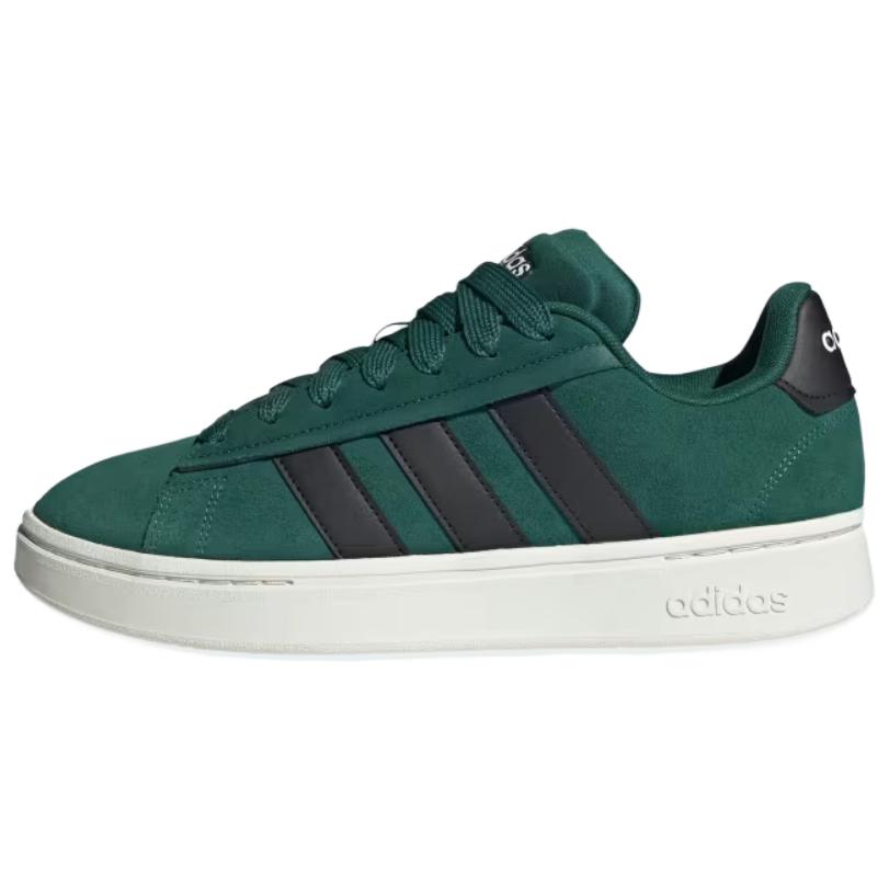 Adidas GRAND COURT ALPHA Soft And Comfortable Slip Resistant Abrasion Resistant Low top Skateboard Shoes Unisex Green IH3847