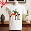 Wallace and Gromit Printed T-shirt Tops Cartoon and Anime Printed T-shirt Weekending Retro Graphic Tee Vintage Aesthetic