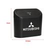 Car Trash Can Storage Box Vehicle Multifunctional Garbage Dust Case Emblem For Mitsubishi ASX Lancer 10 Pajero Outlander L200