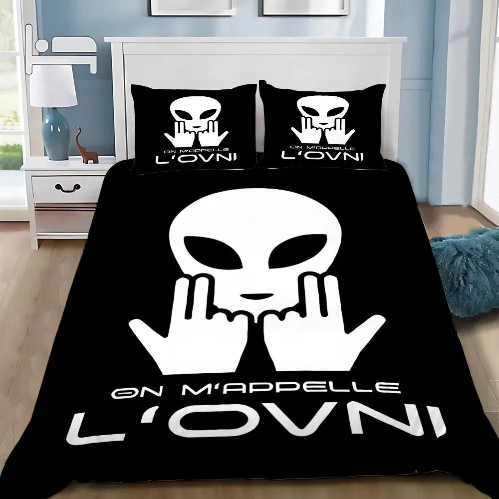 Duvet Cover Rapper Jul C'Est Pas Pillowcase Bedding Des Lol Set Adult Boygirl Bedroom Decoration Single Double Large Size Bed