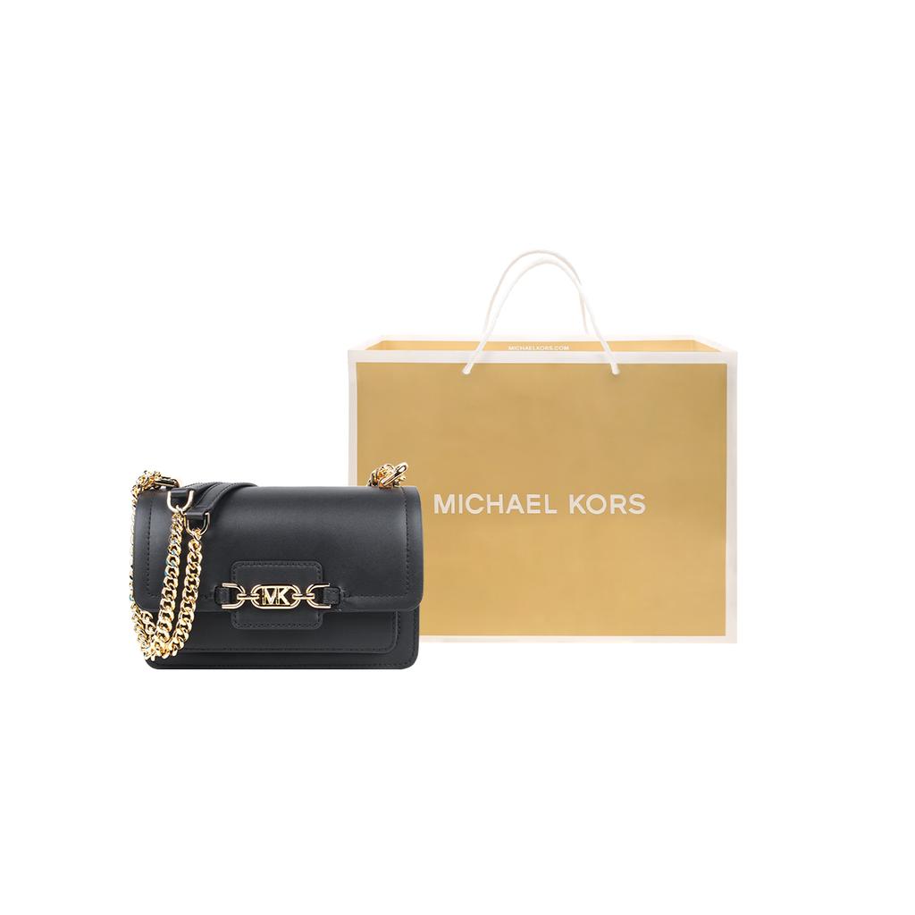 Michael Kors Хизер Классический Однотонный Деловая Письмо Логотип Модный Кожаный Маленький Квадратный Цепочка Конверт Сумка Кроссбоди На Плечо 32S2G7HC0L-001