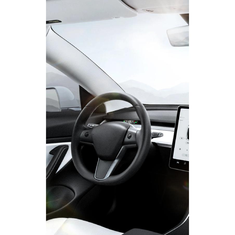 Model 3 & Model Y Head-up Display Embedded Design LED HUD Display Real-time Speed, Car Gear, Turn Signal