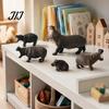 Realistic Hippo Figurine Simulation Hippopotamus Figurine, Lifelike Statue Sculpture, River Wild Animal Educational Toy Horse Model for Desk