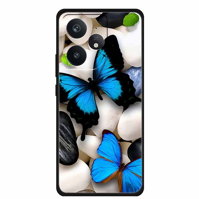 Чехол для телефона Realme Neo 7 Задняя крышка Чехол Ударопрочный Черный Силикон Мягкий Funda Для Realme Neo7 5G Чехол Coque Ударопрочный Capas