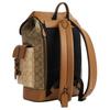 Coach Hudson 30 Classic Monogram Color Block Backpack Men backpack Light-Saddle-Brown CR335-QBMYC