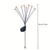 Solar Landscape Path Lights 8 LEDS Honey Bee Garden Decoration Outdoor Waterproof Solar Lights for Christmas Patio Pathway Yard