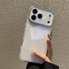 Прозрачный лазерный чехол из твердого акрила с эффектом Авроры для iPhone 17 11 12 13 14 15 Pro 16 Plus Max, мягкий противоударный бампер