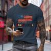 Men's Printed Short Sleeve T-Shirt Men's Loose Casual Short Sleeve Top