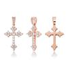 European and American Retro Zircon Cross Pendant Necklace