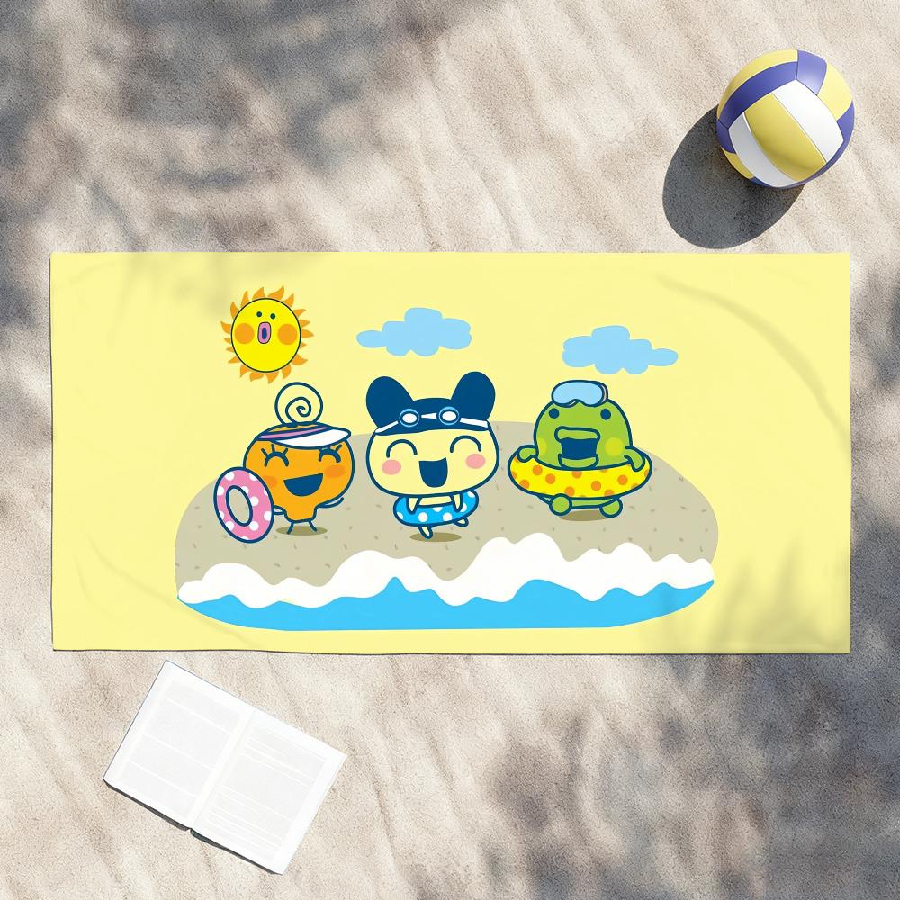Игровой милый T-Tamagotchi Полотенце Сушка Банное Полотенце Применимо Для Легкого Плавания Кемпинга Йоги Пляжа На Улице