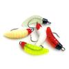 30Pcs 2cm Fishing Supplies Soft Bait Glow-in-the-Dark Horse's Mouth Bread Soft Worm False Bait Soft Maggot Soft Lures Fishing Hooks