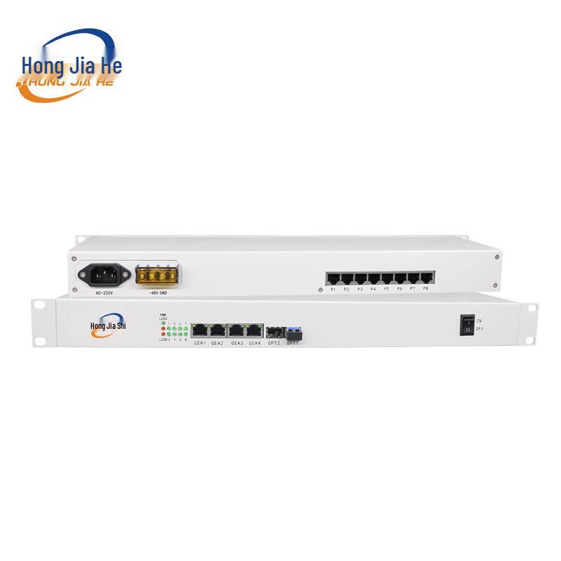HONGJIAHE JH-4P2GE 4-канальный цифровой телефонный оптоволоконный приемопередатчик