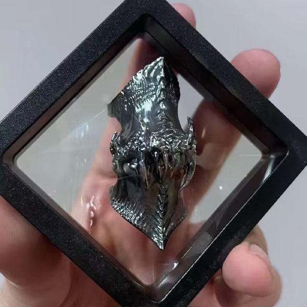 Винтажное подвижное глазное зубастое суставное кольцо Готический темный уникальный дизайн Регулируемое кольцо на фалангу пальца для мужчин ювелирный подарок