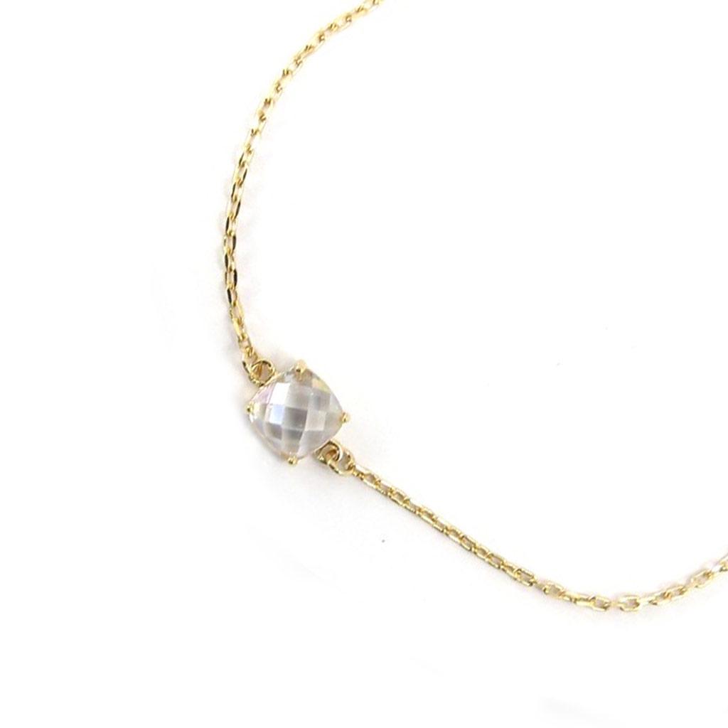 Les Trésors De Lily [K3430] - 'Unique' White Gold Plated Bracelet